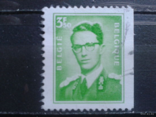 Бельгия 1970 Король Болдуин 3,5 франка, марка из буклета уменьшенного размера, обрез справа