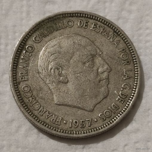 Испания 5 песет, 1957 (69 внутри звезды (1969)) (2-16-237)