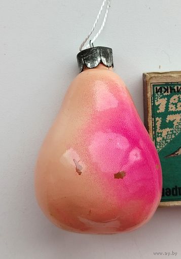 Ёлочная игрушка. Груша. Щ-4.