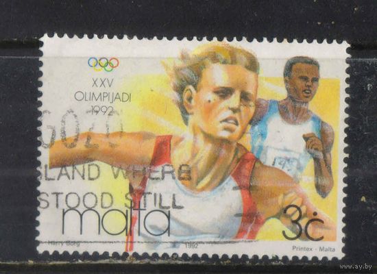 Мальта 1992 Олимпийские игры Барселона Бегуны #890