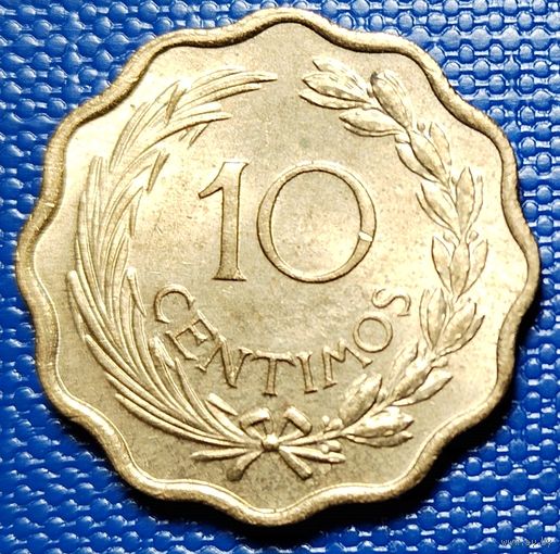 Парагвай 10 сентимо 1953 г.