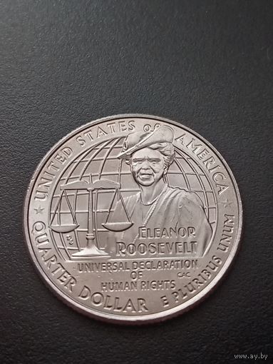 США 25 центов 2023 г. D - Элеонора Рузвельт "Женщины Америки"