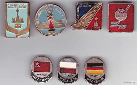 Хоккей: чемпионат мира 1986 (Москва), сборные СССР, Польши и ФРГ.