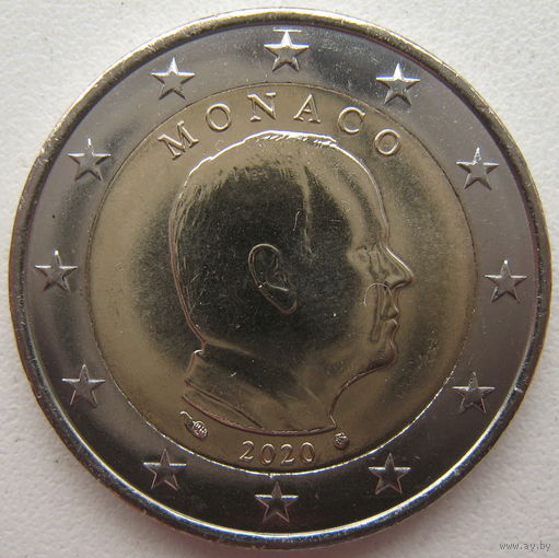 Монако 2 евро 2020 г.
