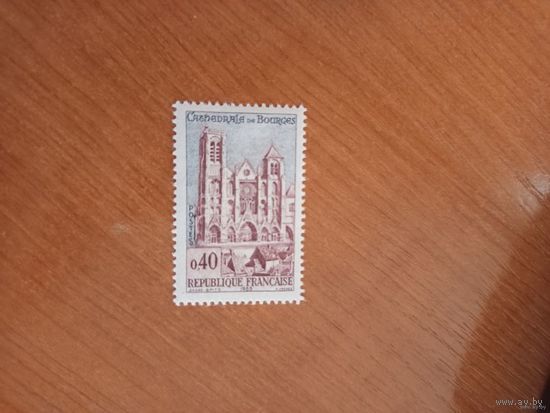 1965 Франция Буржский собор религия архитектура чистая клей лёгкая наклейка (1-3)