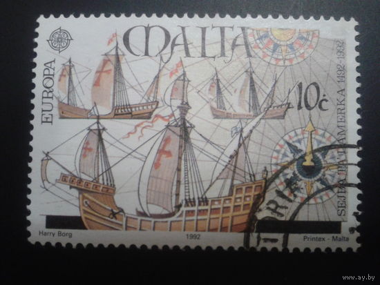 Мальта 1992 каравеллы Колумба