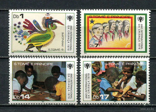 Сан Томе и Принсипи - 1979 - Международный год детей - [Mi. 579-582] - полная серия - 4 марки. MNH.  (Лот 58HY)-TG3P38