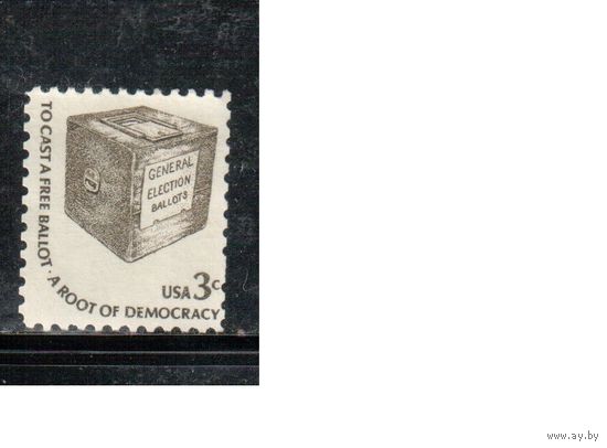 США-1977, (Мих.1322 ) ,  * (без клея), Стандарт "Американа",