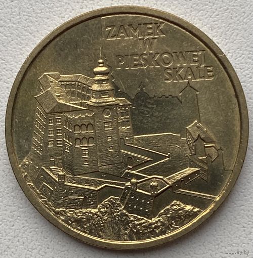 Польша 2 злотых 1997 г. Замок в Песковой Скале (Пескова Скала)
