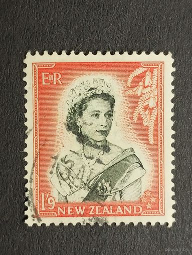 Новая Зеландия 1957. Королева Елизавета II