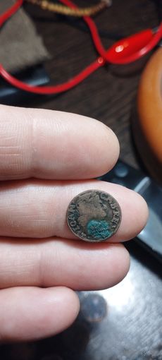 Солид 1660 Ян Казимир 2 польский герб залипуха