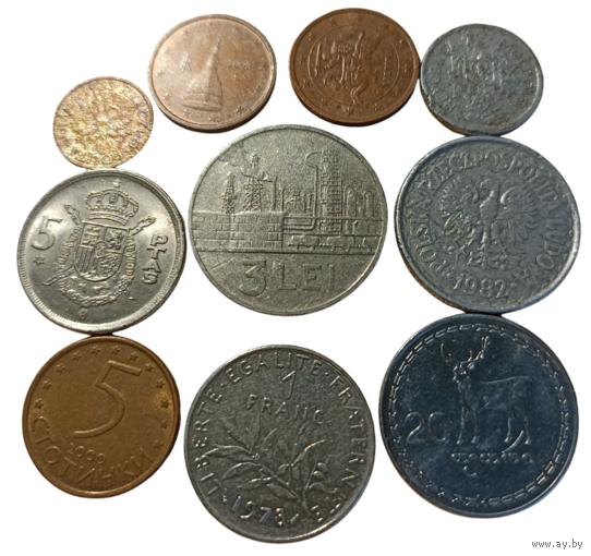 Монеты Европы. Цена за все.