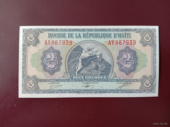 Гаити 2 гурда 1986 UNC