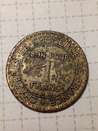 1 франк Франция 1924 год