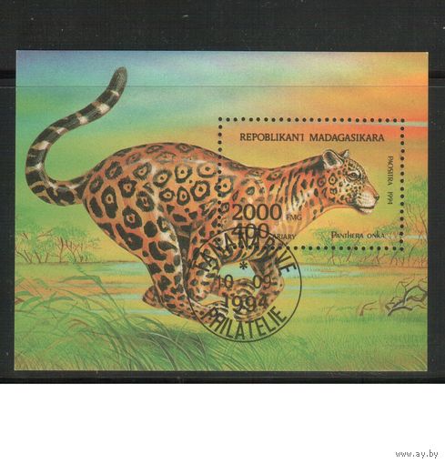 Мадагаскар-1994 (Мих.Бл.261) гаш. , Фауна, Ягуар