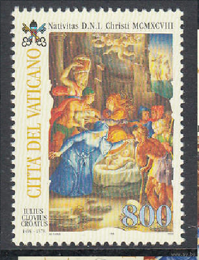 ВАТИКАН, 1998 Рождество ** (РН)
