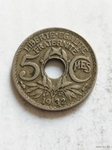 Франция 5 сантим 1932