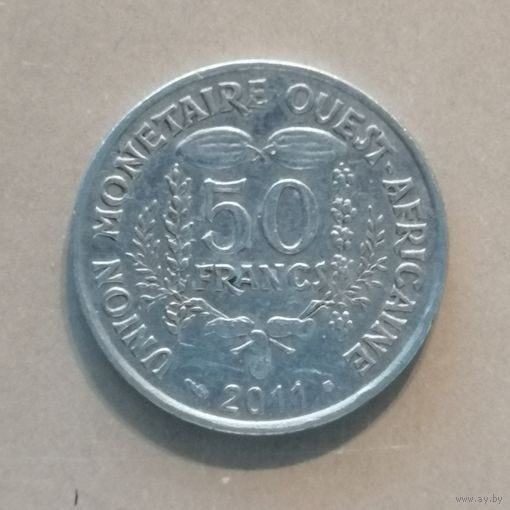 Западная Африка (ВСЕАО) 50 франков, 2011 г., КМ# 6