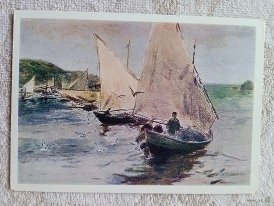 1957. Чернов. Парусники