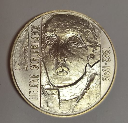 100 марок  1996 Хелена Шерфбек 24г серебро 925 пр. идеальная