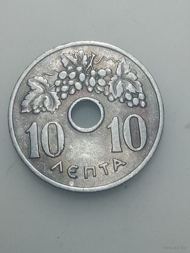 Греция 10 лепта 1954 года .
