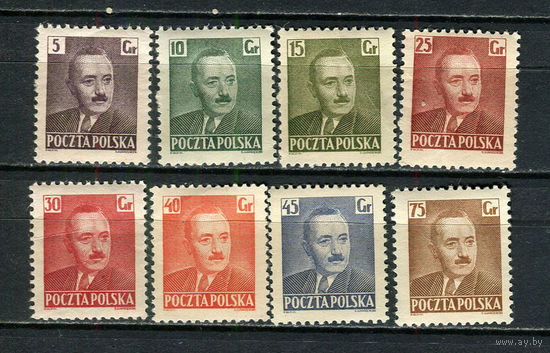Польша - 1950 - Президент Болеслав Берут - [Mi. 671-678] - полная серия - 8 марок. MNH.  (Лот 28JR)-T3P19