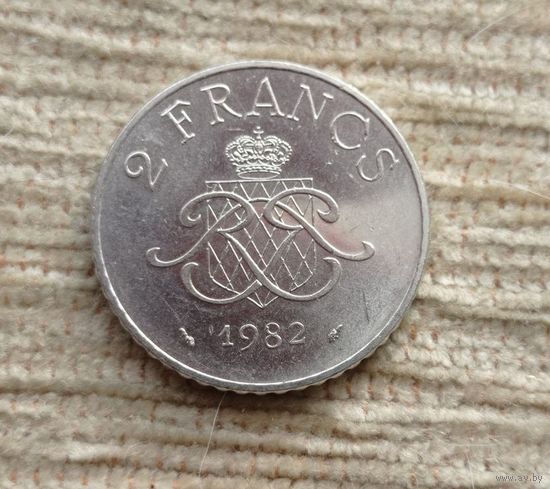 Werty71 Монако 2 франка 1982