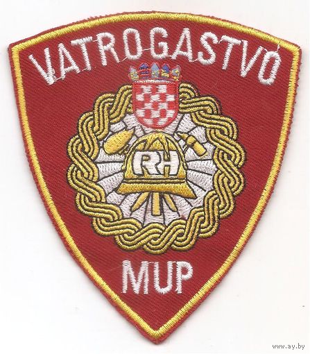 Нарукавный знак пожарных частей МВД Хорватии
