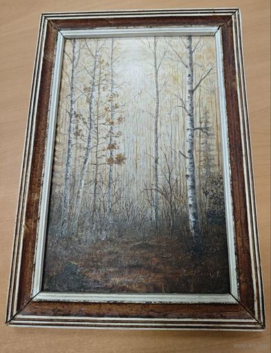 Картина 34x23 см. Пинягин А.Е. 1997 год. Масло по двп/дсп