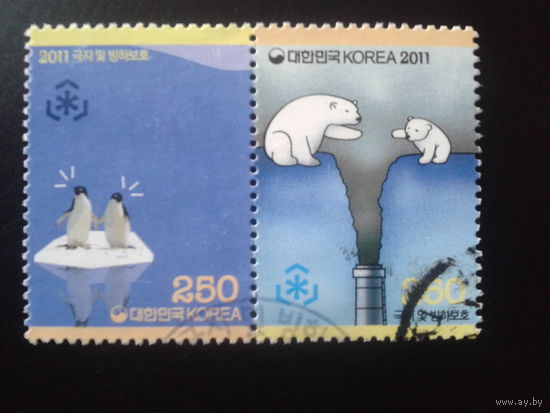 Южная Корея 2011 Защита полярных регионов, сцепка
