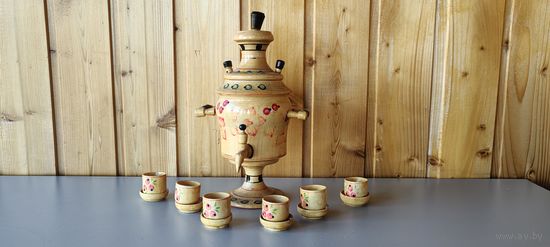 Сувенирный набор "Самовар с чашками"