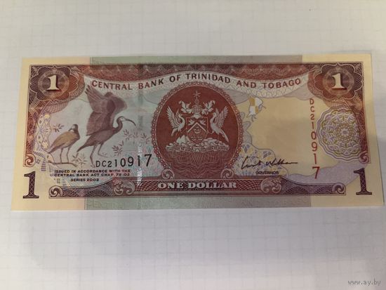 Бона 1 доллар Тринидад и Тобаго