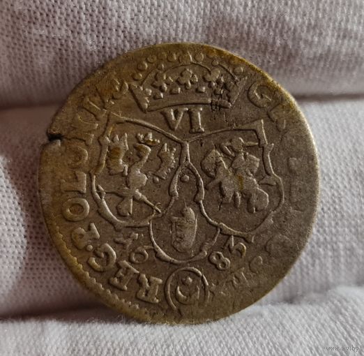6 грошей шестак 1683 год Ян Собеский