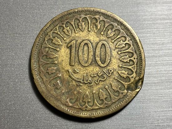100 миллим 1993 года. Тунис.
