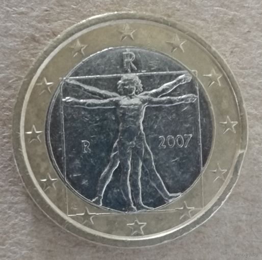 Италия 1 евро 2007 год, KM# 216