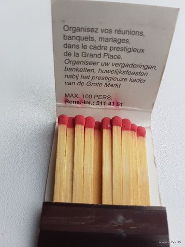 Рекламные спички Европа из Брюсселя