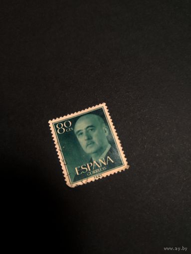 Почтовая марка Испания генерал Франко