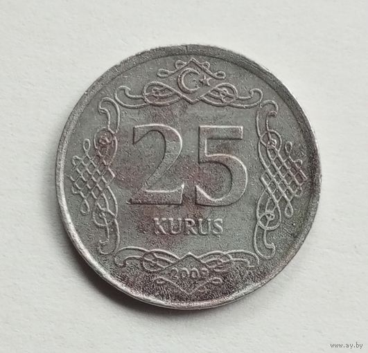 Турция. 25 куруш 2009 г.