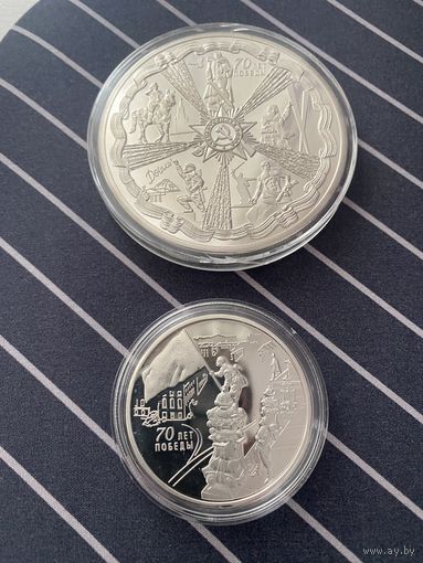70 лет Победы в Великой Отечественной Войне, монеты копии! 3 рубля , 25 рублей