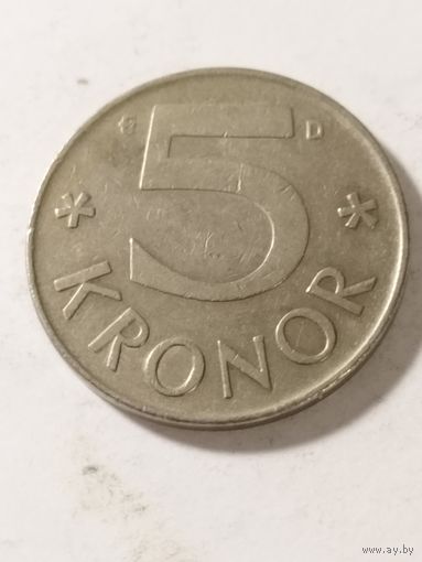 Швеция 5 крон 1988