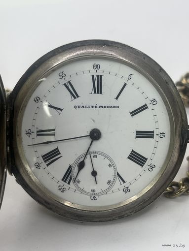 Часы карманные серебро Monard На ходу