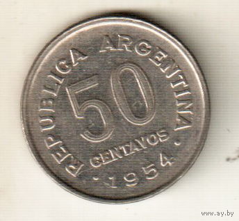 Аргентина 50 сентаво 1954