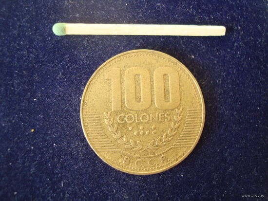Монета 100 колон, 1999 г, Коста-Рика.