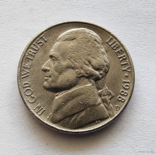 США 5 центов, 1988 двор D