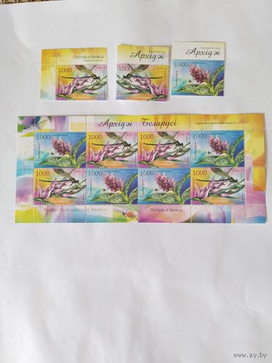 Беларусь  2006 3м+м/лист архидеи