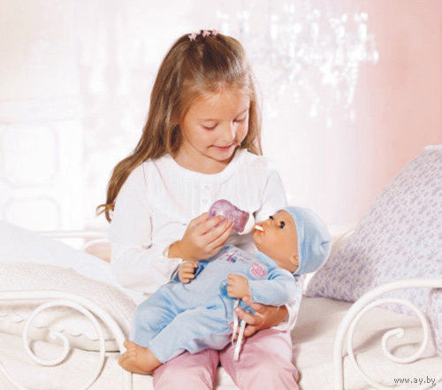 Кукла интерактивная Беби Аннабель (оригинал) 46 см с мимикой+музыкальная игрушка Овечка,Zapf Creation(Германия)