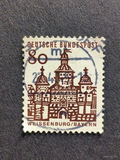 Германия 1964. Здания Германии 12 века. Эллингер-Гейт, Вайсенбург (Бавария)