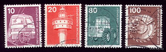 4 марки 1975 год ФРГ 847-848,853-854