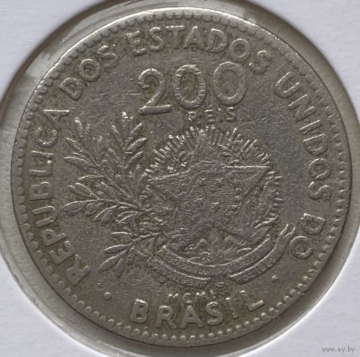 Бразилия 200 реалов 1901 г. В холдере