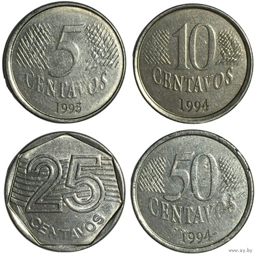 Бразилия набор монет (4 шт), 1994-1995